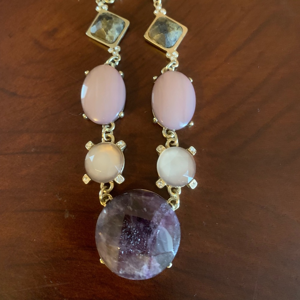 “Loft” amethyst stone necklace